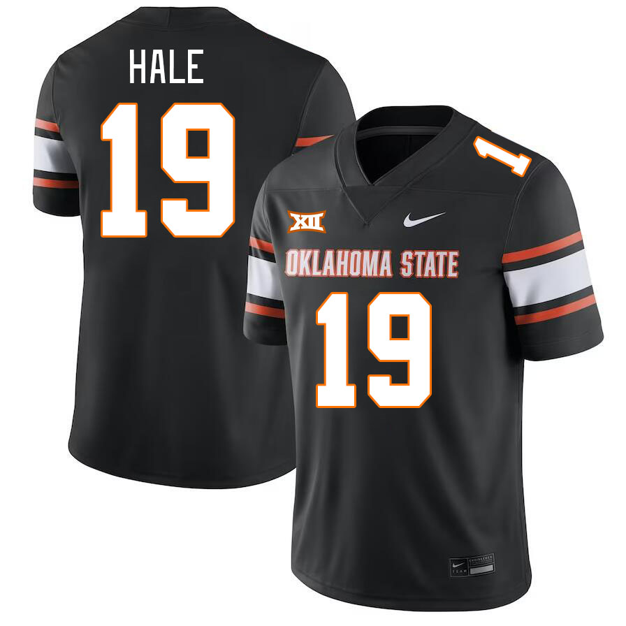 Oklahoma State Cowboys #19 Alex Hale College Football Jerseys Stitched Sale-Black